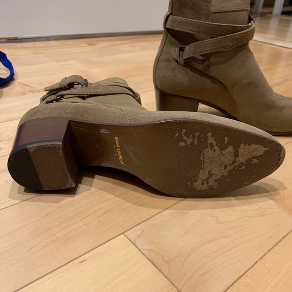 Saint Laurent Jodhpur Boot in tan suede, size 37.5 - Picture 3 of 4